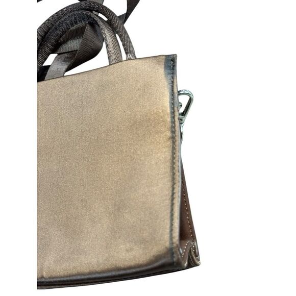Brandon Blackwood ESR “End Systemic Racism” Satin Mini Tote Brown OS - Picture 6 of 10